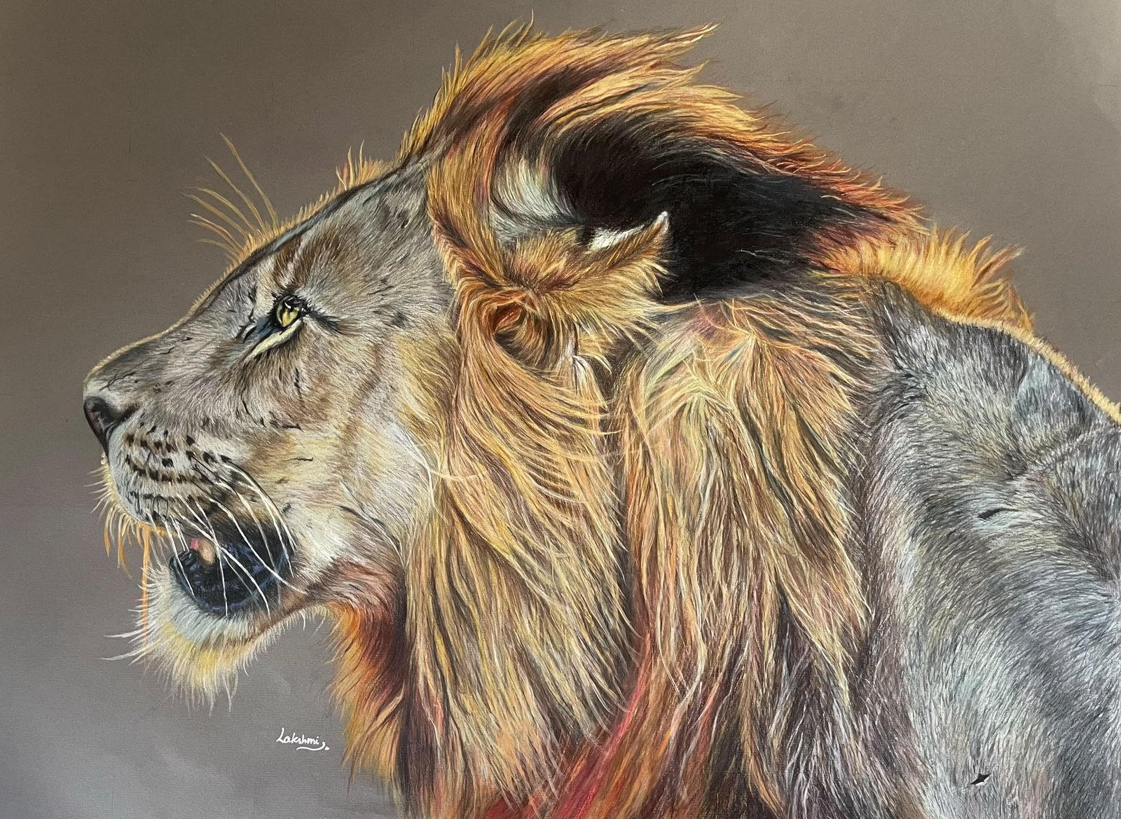 The Lion — artwork by Lakshmi Sridhar