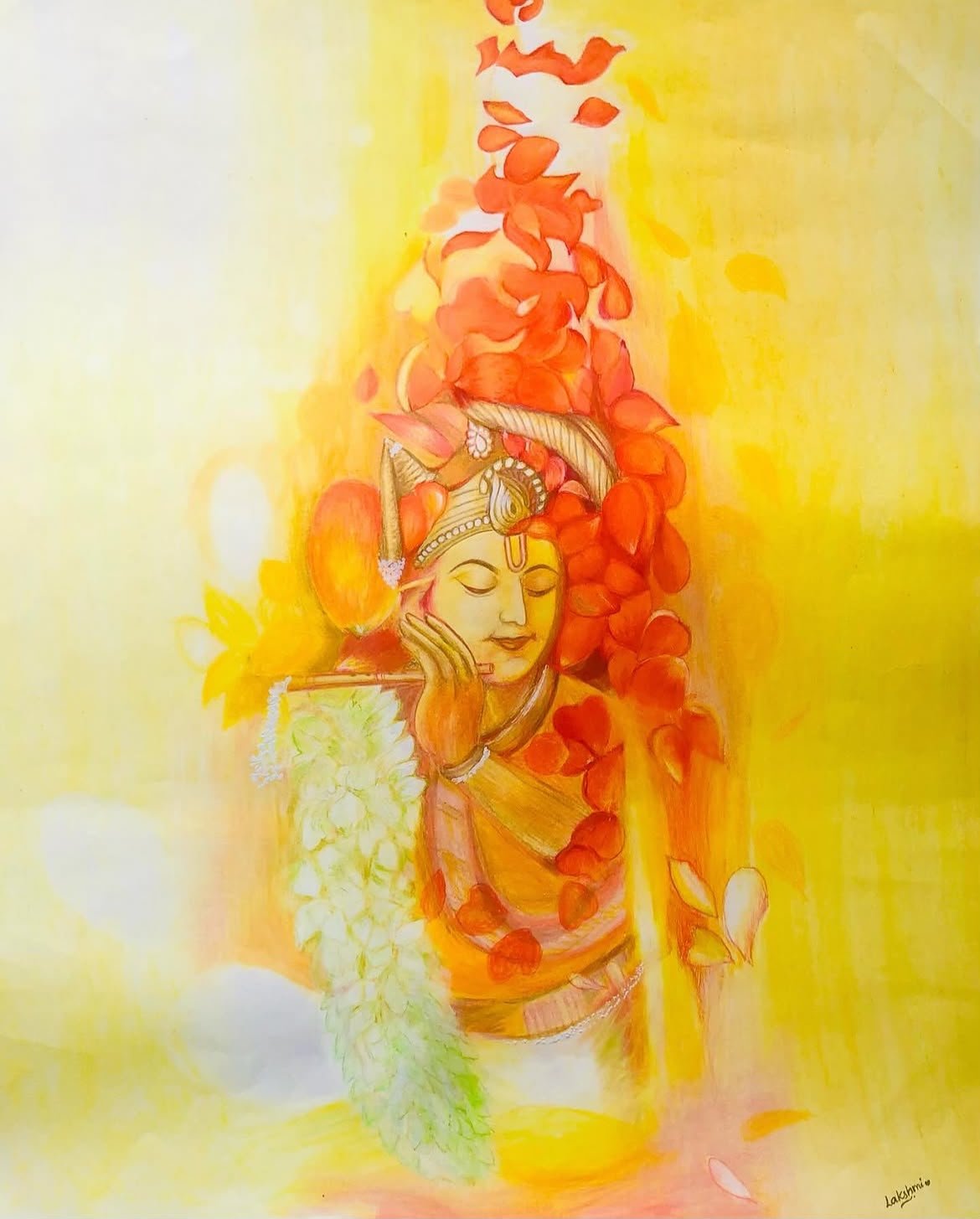 Krishna — artwork by Lakshmi Sridhar
