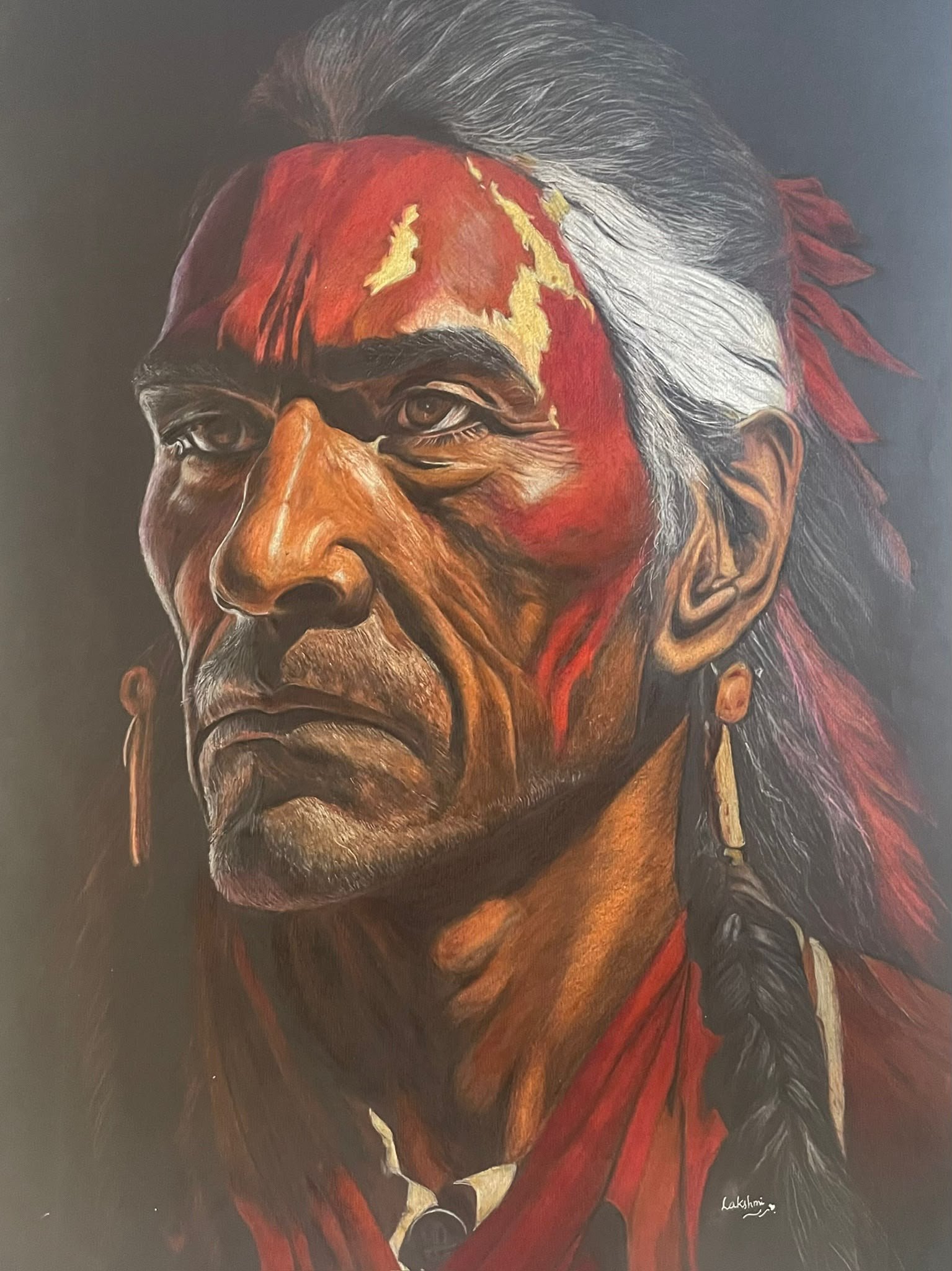 The Warrior — artwork by Lakshmi Sridhar