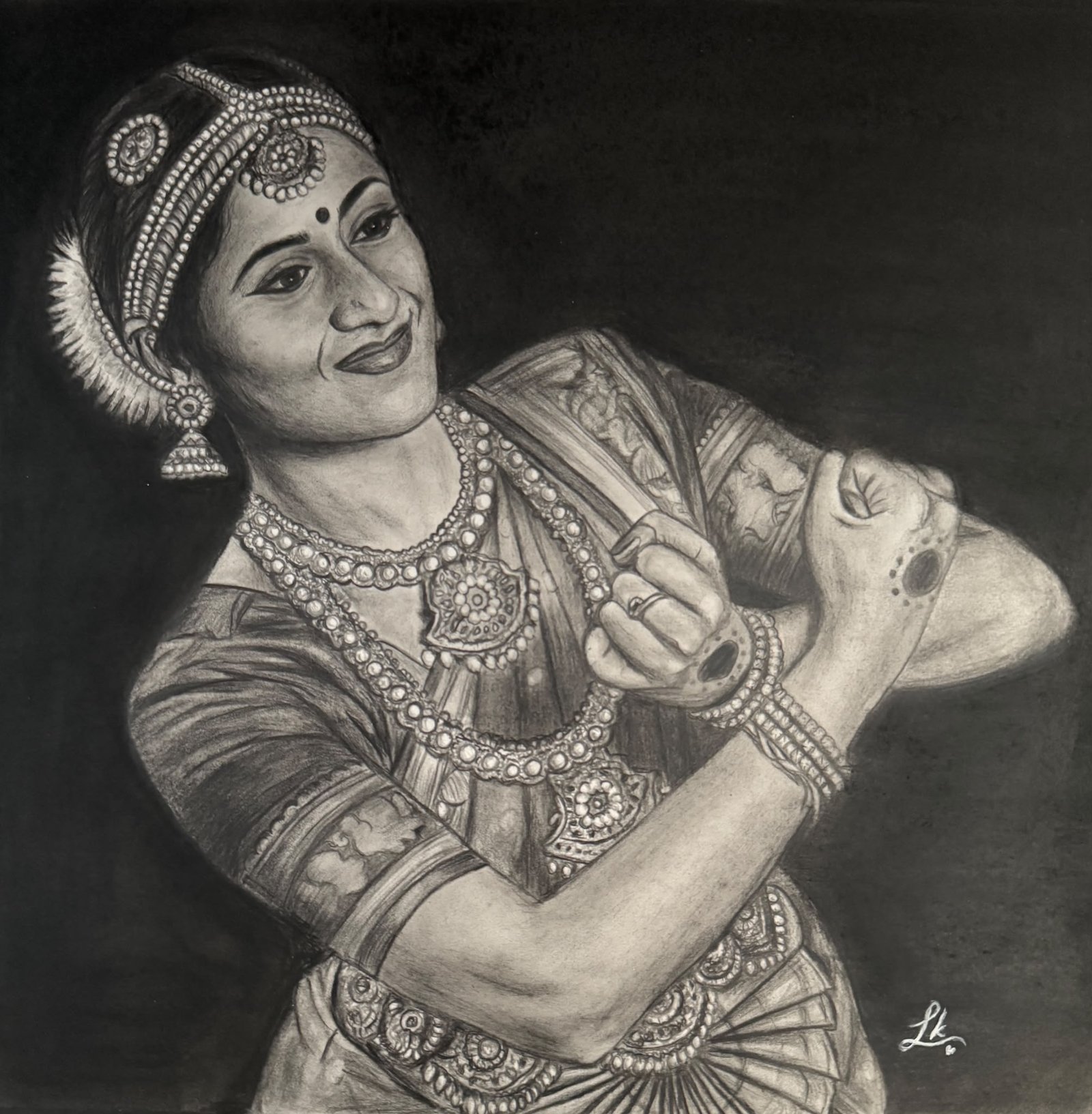 The Dancer — artwork by Lakshmi Sridhar